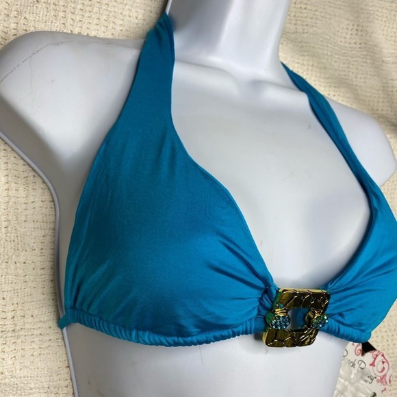 Beach Bunny Triple Crown Halter Bikini Top NWT - Picture 3 of 6
